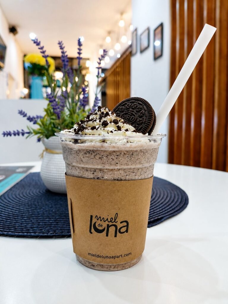 Frappes de Miel de Luna disponibles en la cafetería de Cerro Azul